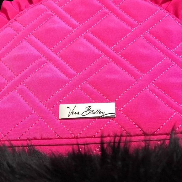 ‼️ SOLD ‼️Vera Bradley Cosmetic Makeup Case Pink - Picture 6 of 8